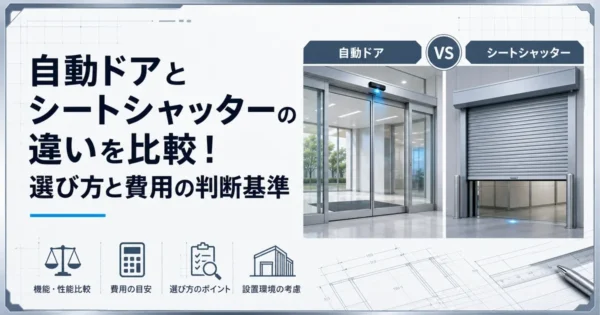 自動ドアとシートシャッターの違いを比較！選び方と費用の判断基準