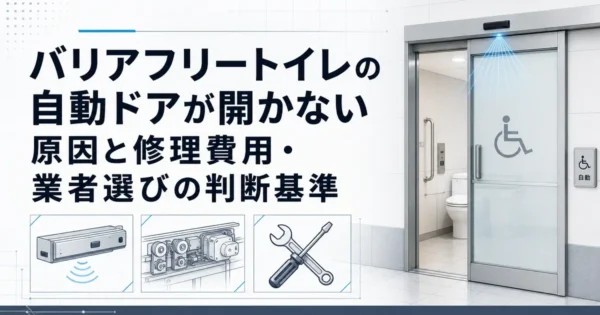 バリアフリートイレの自動ドアが開かない原因と修理費用・業者選びの判断基準